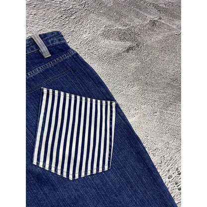 FuBu jeans vintage baggy denim pants blue