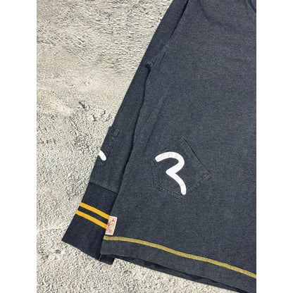 Evisu vintage multi pocket long sleeve seagull grey
