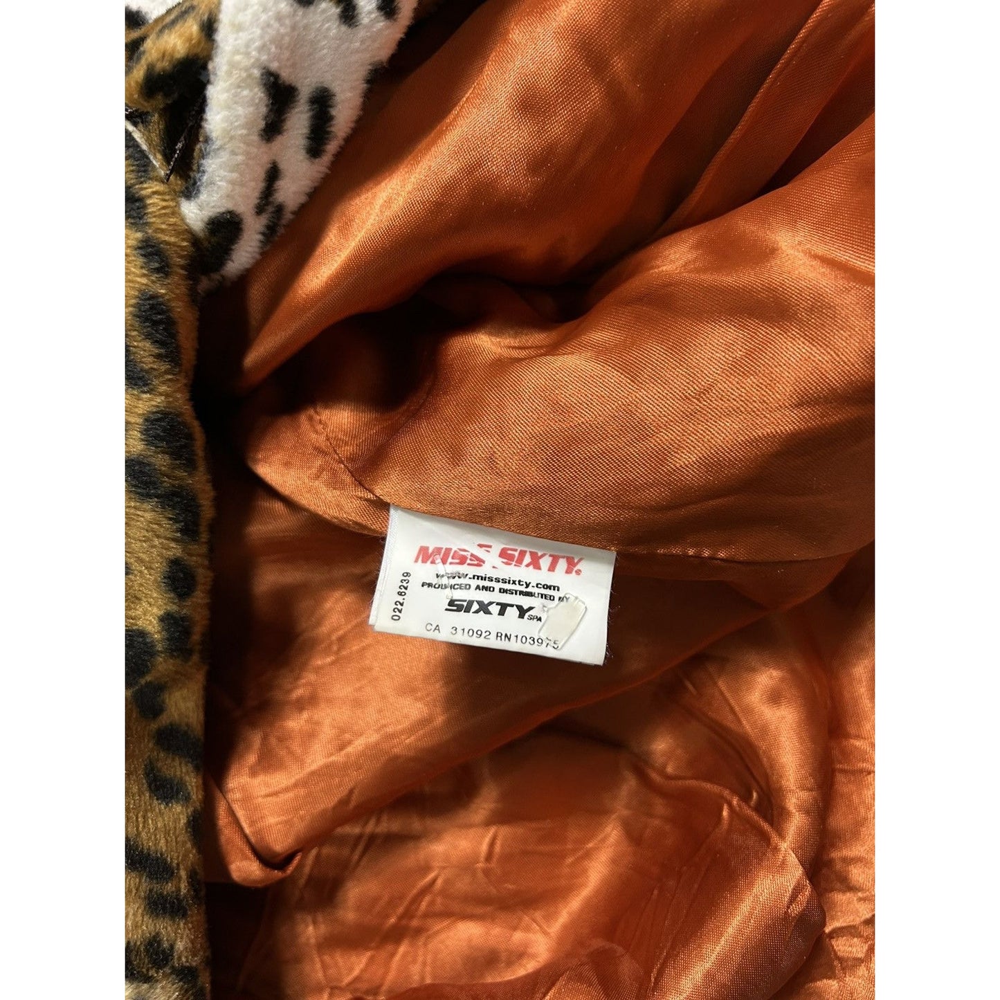 Miss Sixty cheetah jacket Y2K animal print