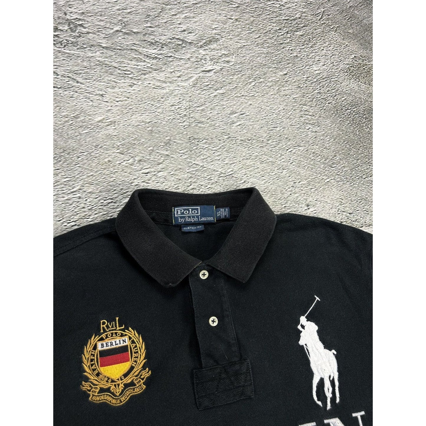 Chief Keef Polo Ralph Lauren Berlin black polo T-shirt