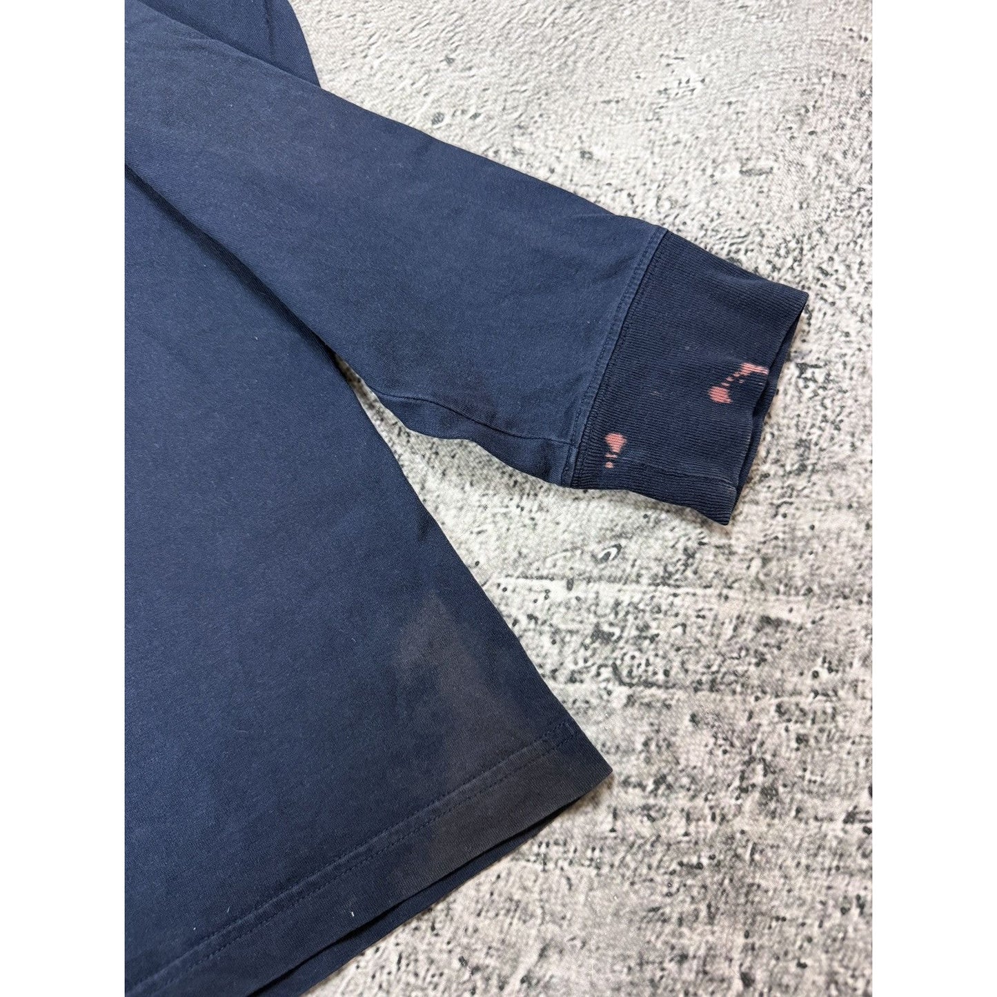 Supreme long sleeve T-shirt navy big logo 3M Reflective