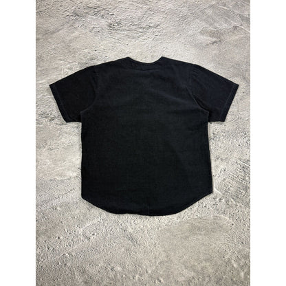 Supreme Button Up Baseball Jersey black big logo