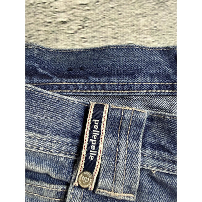 Pelle Pelle vintage stone washed blue jeans Y2K baggy denim