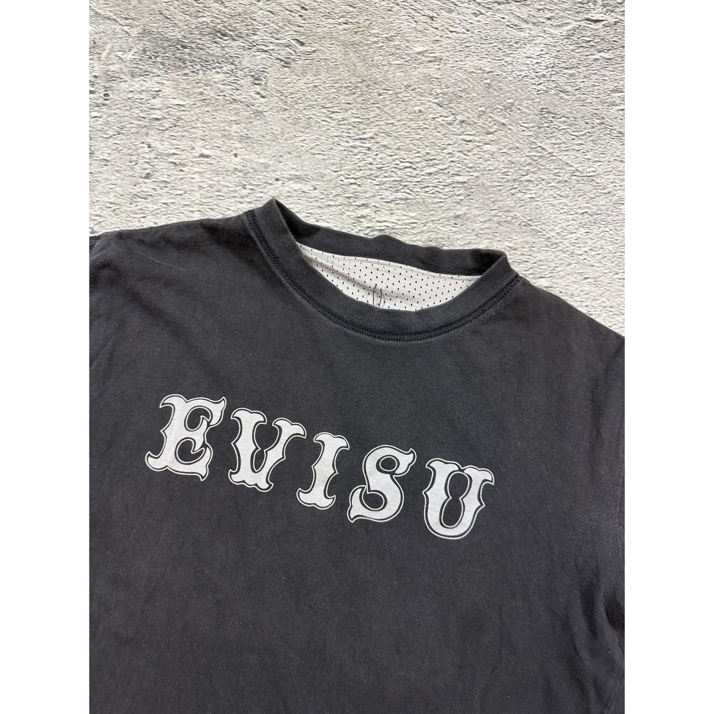 Evisu Reversible t-shirt black/gray big logo