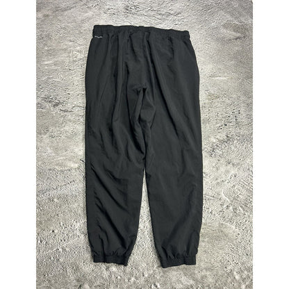 Reebok black track pants nylon parachute Y2K big logo