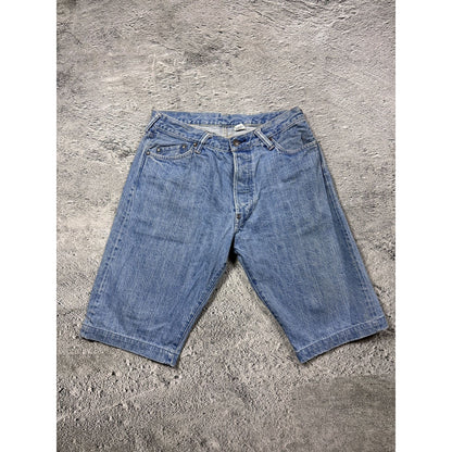 Evisu Yamane jorts light blue Y2K shorts denim white gull