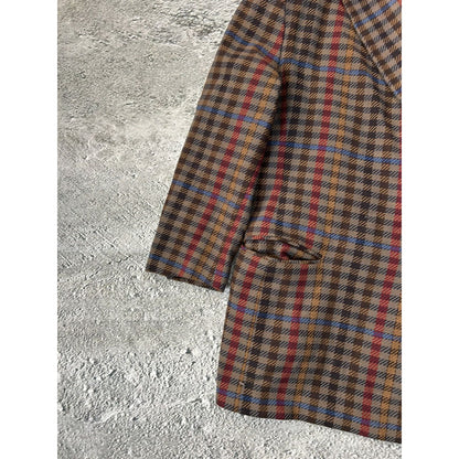 Karl Lagerfeld blazer vintage wool brown checkered