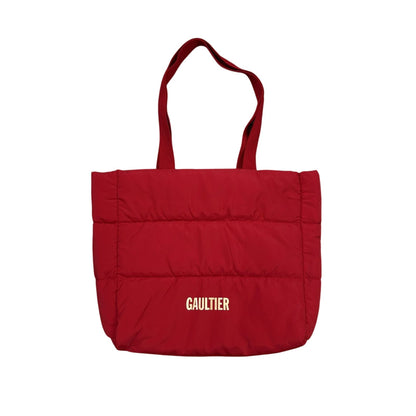 Jean Paul Gaultier tote bag puffy red