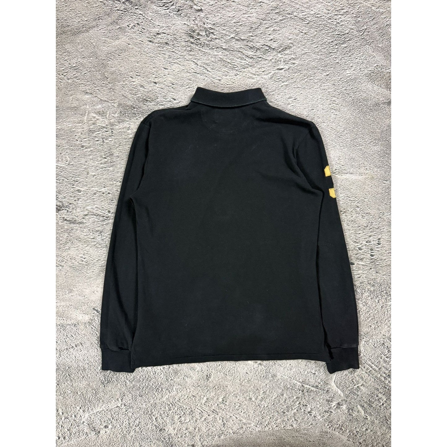 Chief Keef Polo Ralph Lauren Triple Big Pony Gold longsleeve black