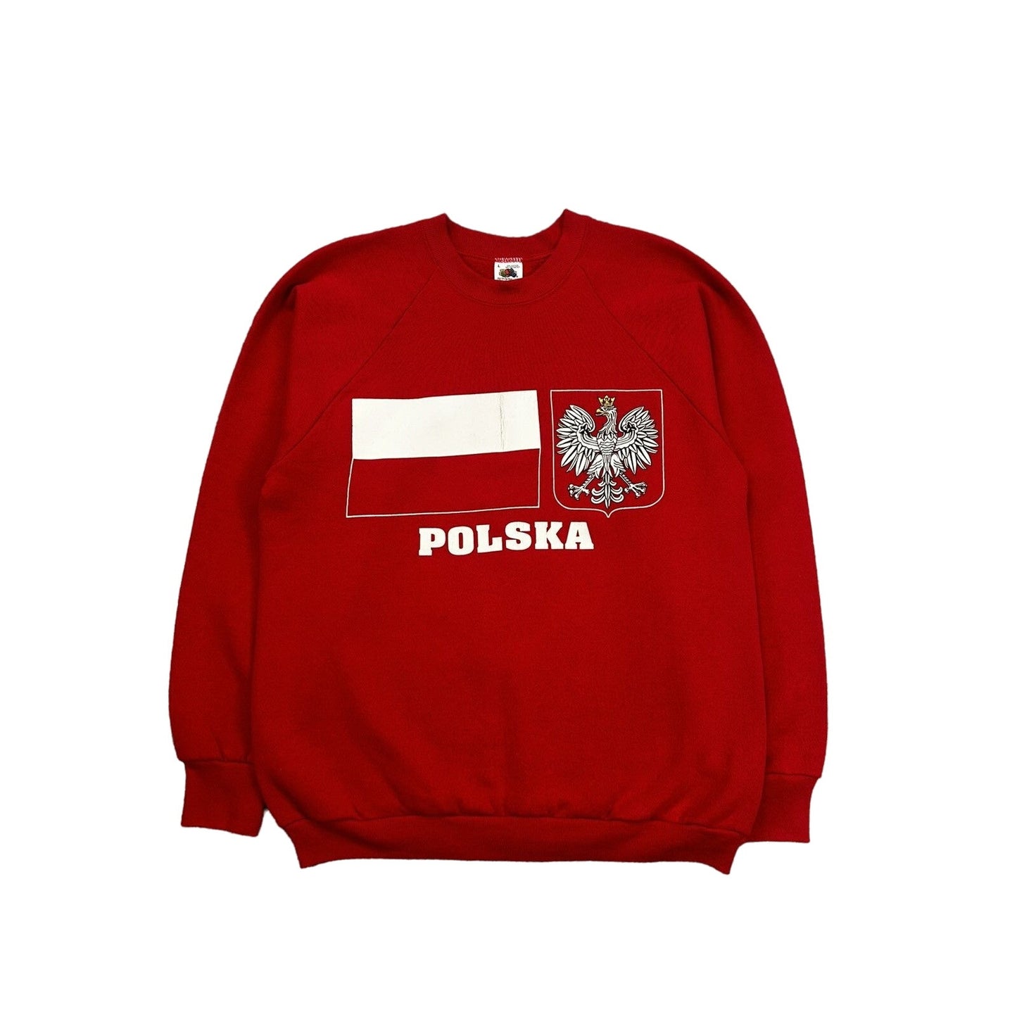 Poland sweatshirt big logo Vintage 90s Made in USA