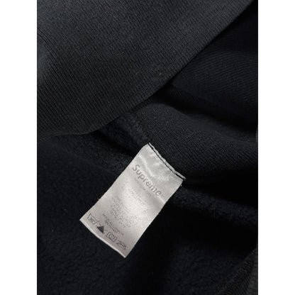 Supreme hoodie black hood logo Sick Mother Sick Child SS17
