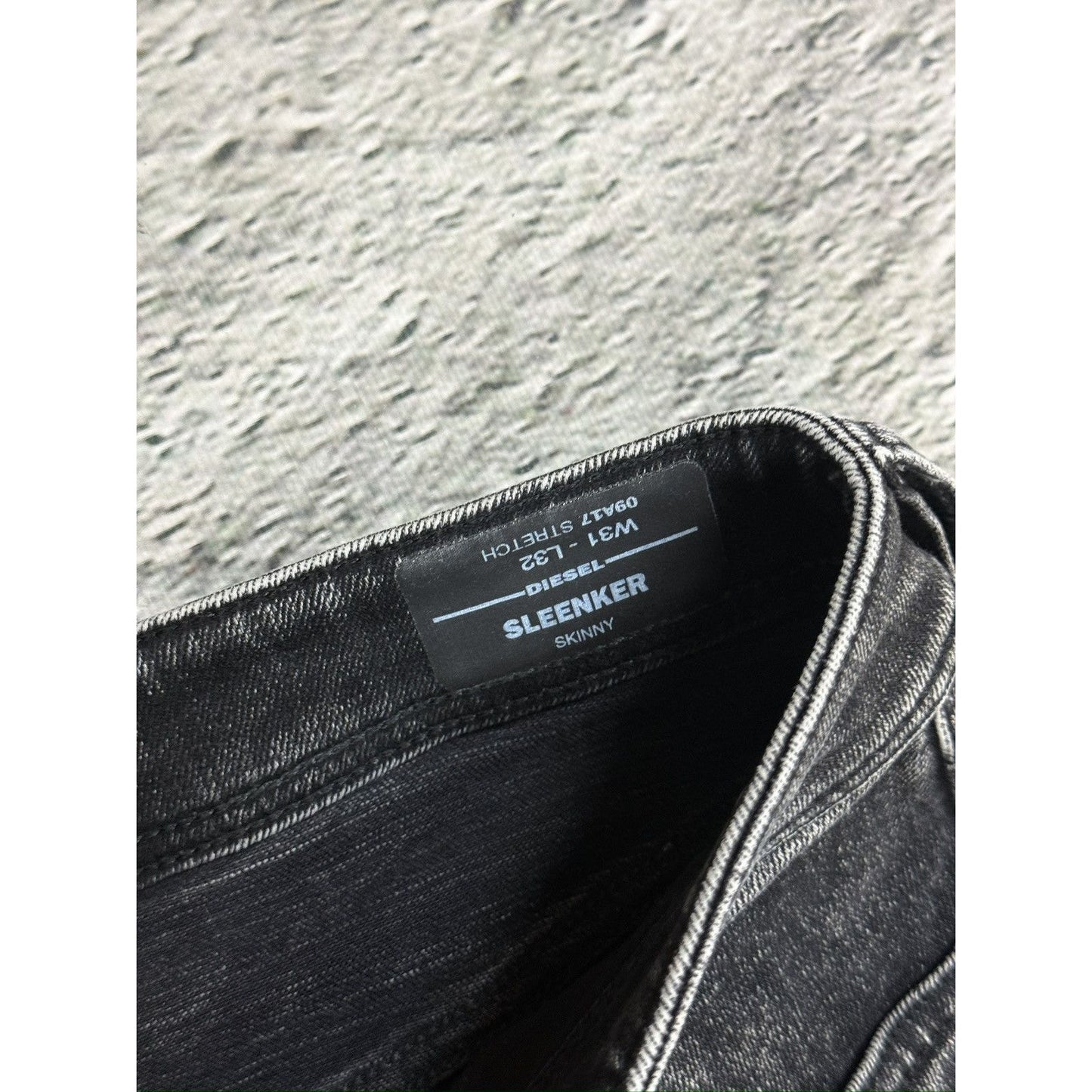 Diesel jeans skinny slim sleenker Y2K grey