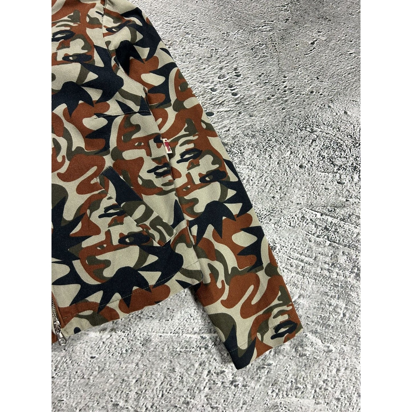 Jean Paul Gaultier denim jacket AW 2001 JPG Jeans Faces Camo