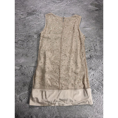 Red Valentino dress glitter beige gold
