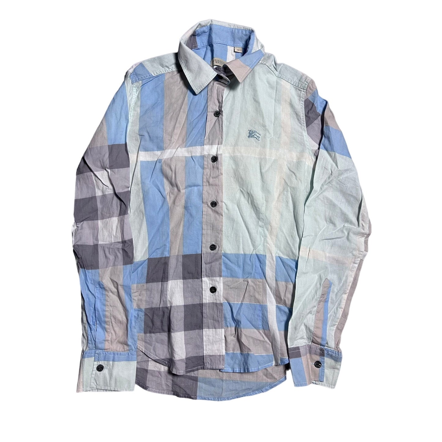 Burberry shirt blue nova check full print