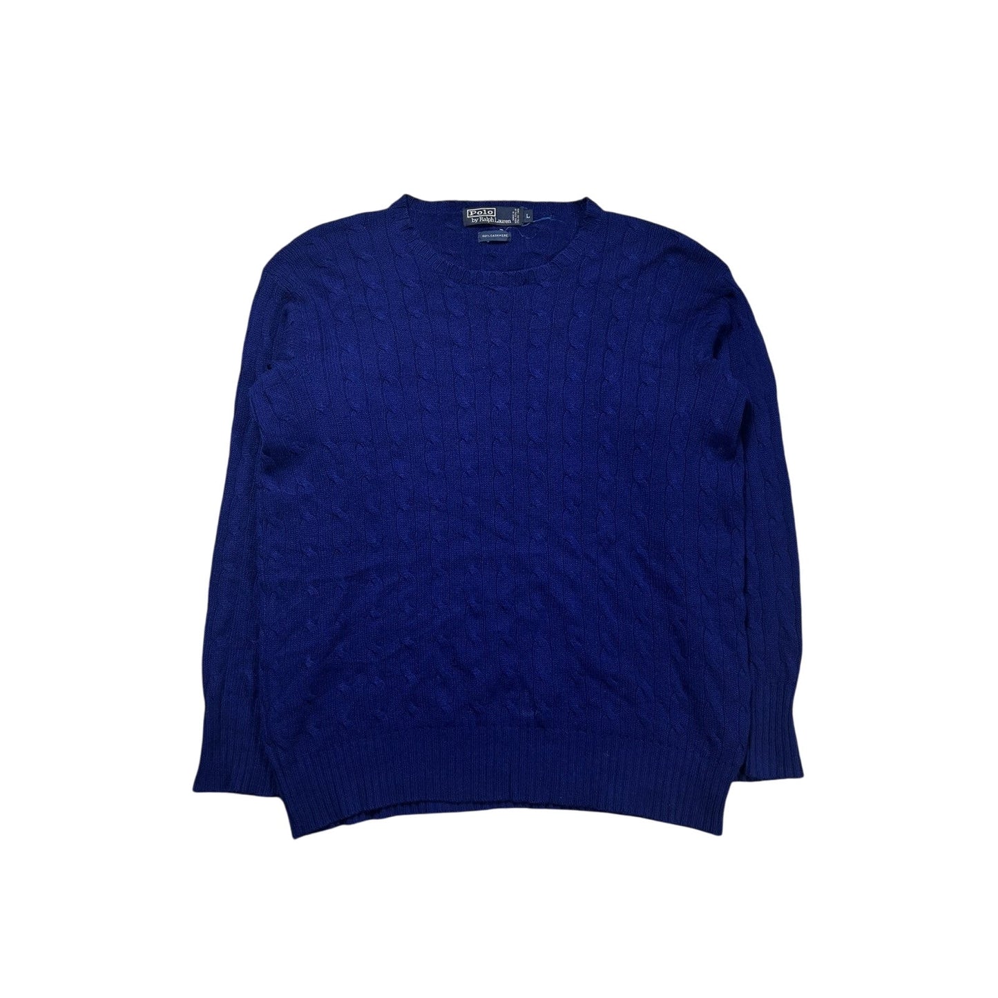 Polo Ralph Lauren cashmere sweater vintage knit blue