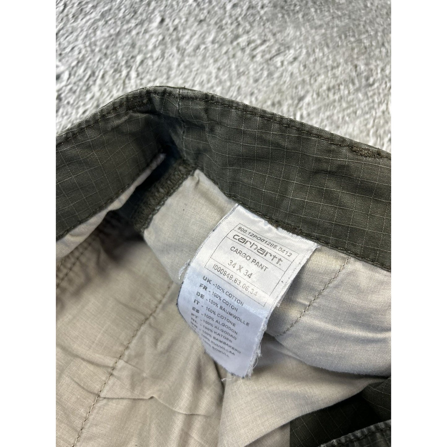 Carhartt vintage cargo pants khaki workwear regular baggy