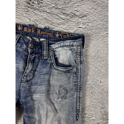 Rock Revival vintage blue jeans Y2K flared ZED