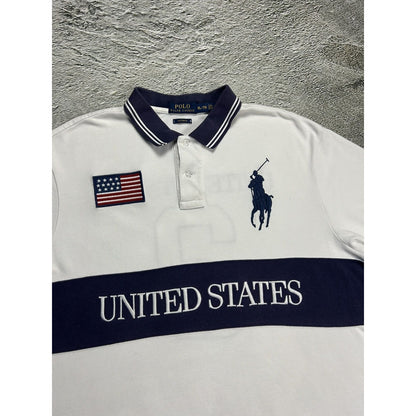 Chief Keef Polo Ralph Lauren USA vintage shirt white