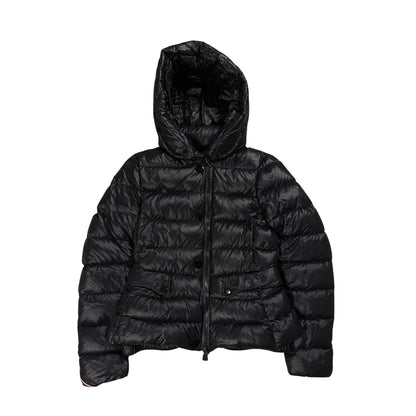 Moncler puffer jacket black hooded sample