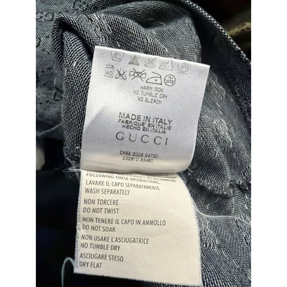 Gucci Chief Keef Polo T-shirt Monogram blue collar
