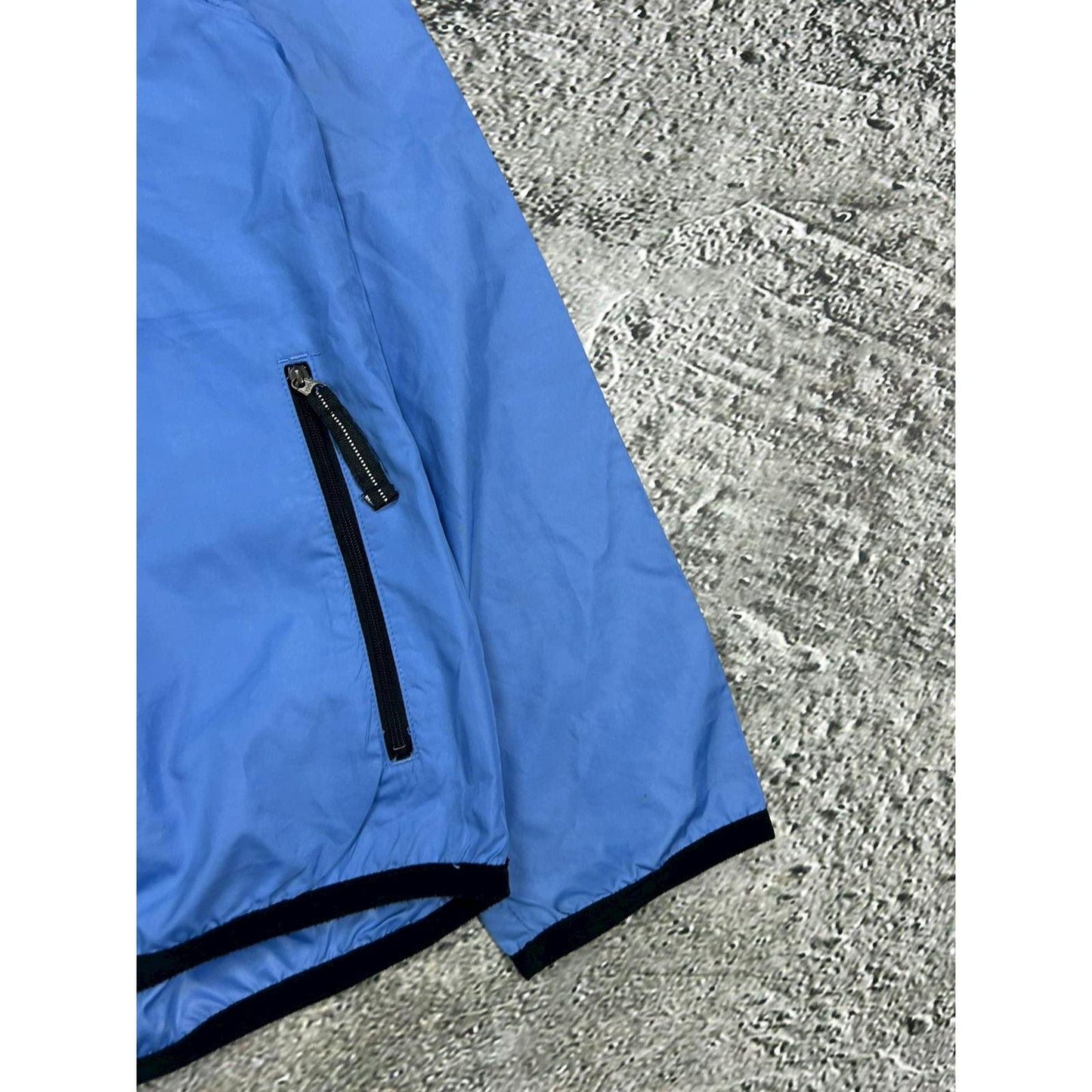 Nike track jacket nylon baby blue vintage Y2K halfzip