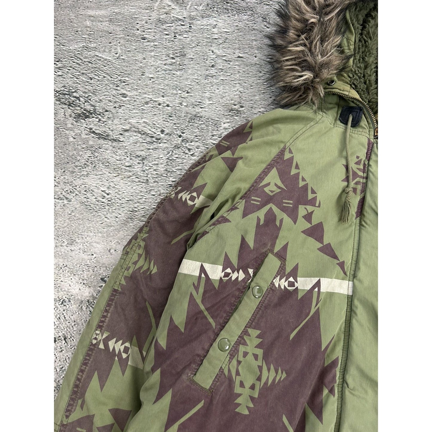 Polo Ralph Lauren Denim Supply Aztec puffer parka jacket