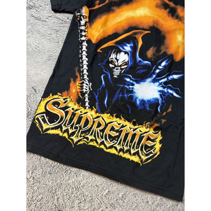 Supreme Grim Reaper T-shirt SS26 skeleton death flames
