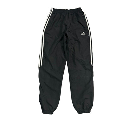 Adidas vintage black track pants small logo 2000s drill Y2K