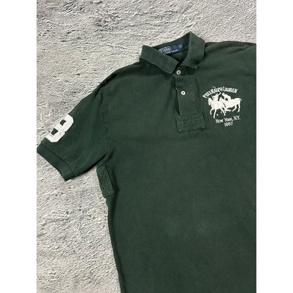 Chief Keef Polo Ralph Lauren Polo green white big pony Y2K