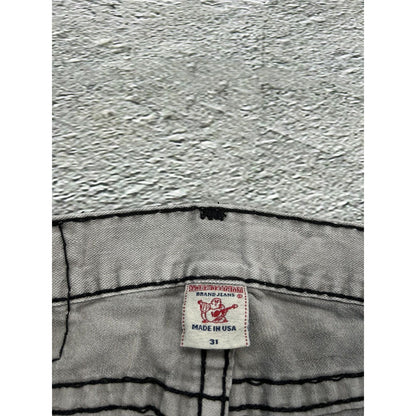 True Religion vintage grey jeans denim pants Y2K