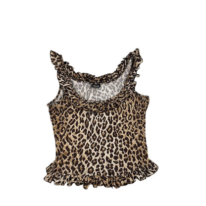 Dolce & Gabbana Cheetah Printed tank top sleeveless DG Y2K