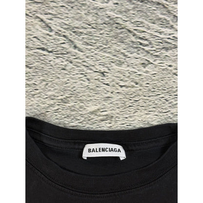 Baleniciaga long sleeve black small logo