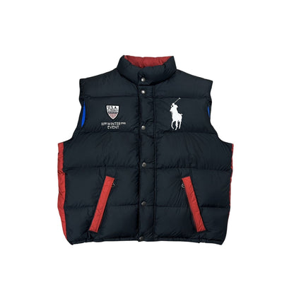 Chief Keef Polo Ralph Lauren vintage puffer vest black USA