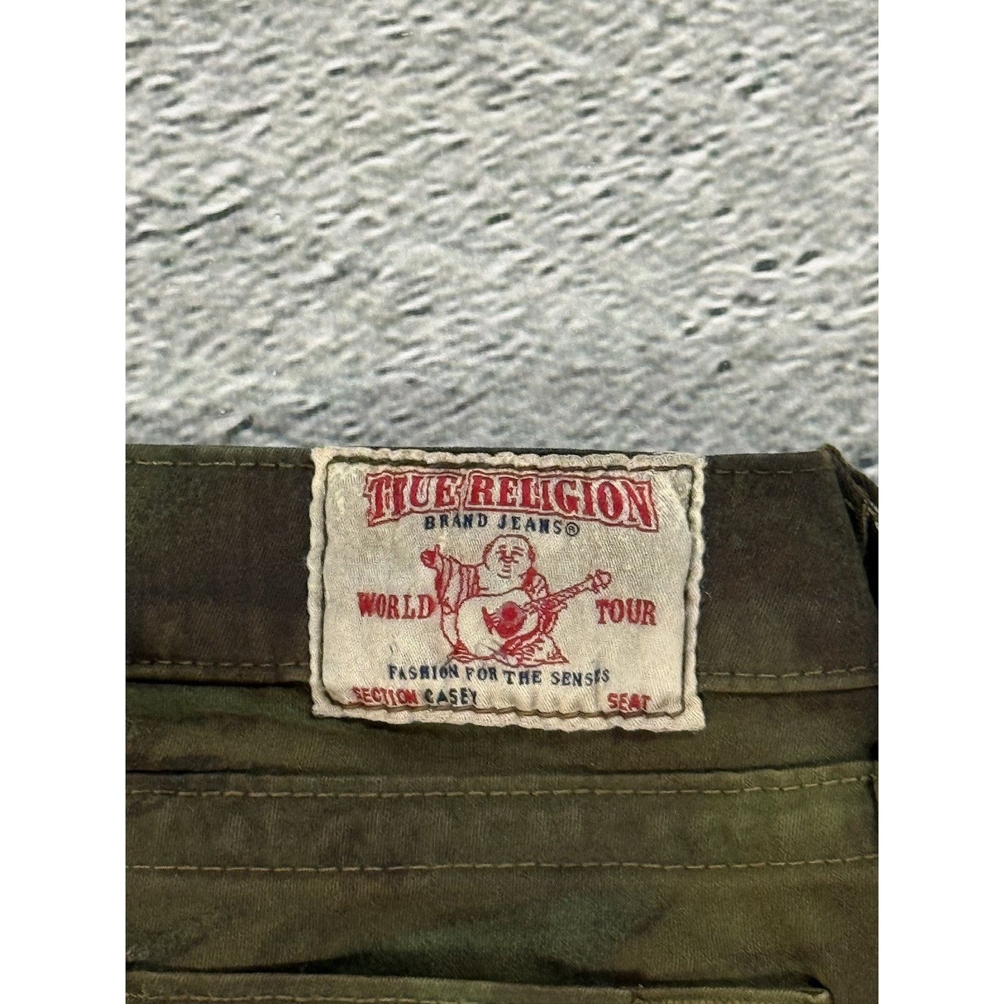 True Religion vintage camo jeans slim Casey skinny