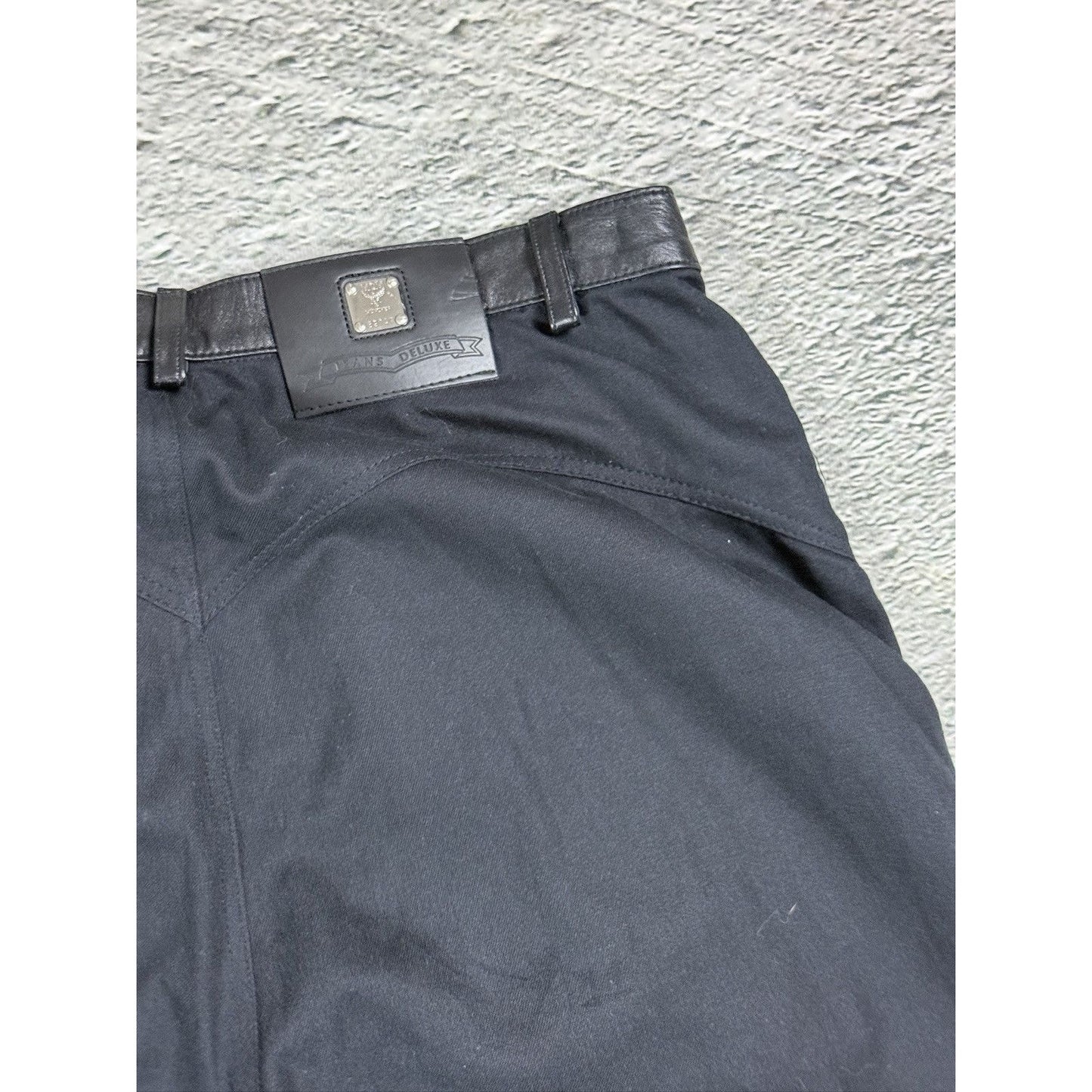 MCM Black Leather Pants Vintage