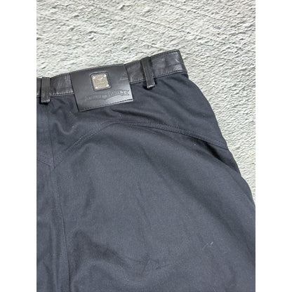MCM Black Leather Pants Vintage