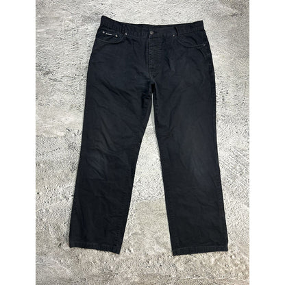 Yves Saint Laurent vintage black YSL logo chino pants