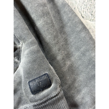 True Religion zip hoodie gray vintage fade Y2K