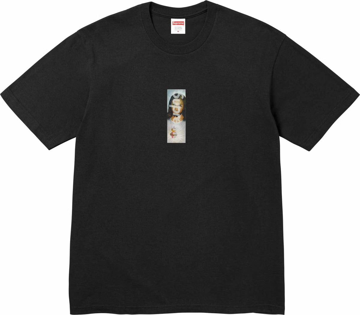 Supreme Prayer Card Box Logo Tee Black Jesus Bogo