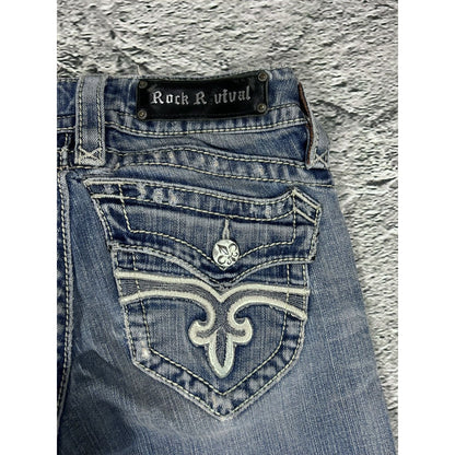 Rock Revival vintage blue jeans Y2K flared