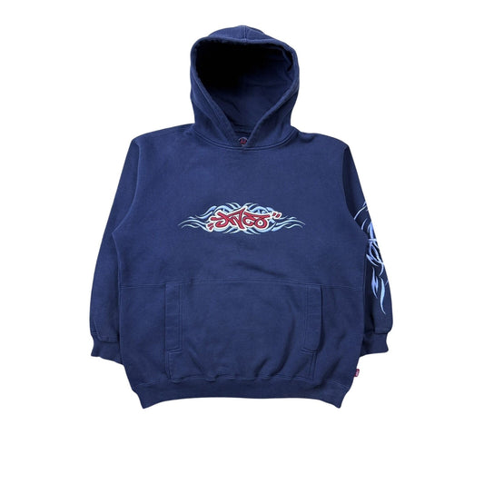JNCO Hoodie Y2K vintage blue navy big logo