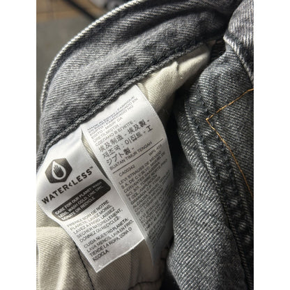 Levi’s vintage denim shorts distressed washed gray black