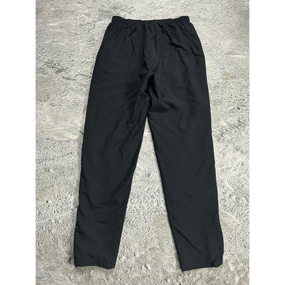 Nike vintage nylon black track pants small swoosh drill Y2K