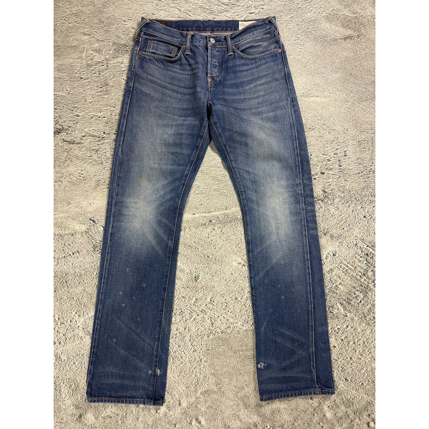 Evisu jeans vintage fisherman seagull logo selvedge denim