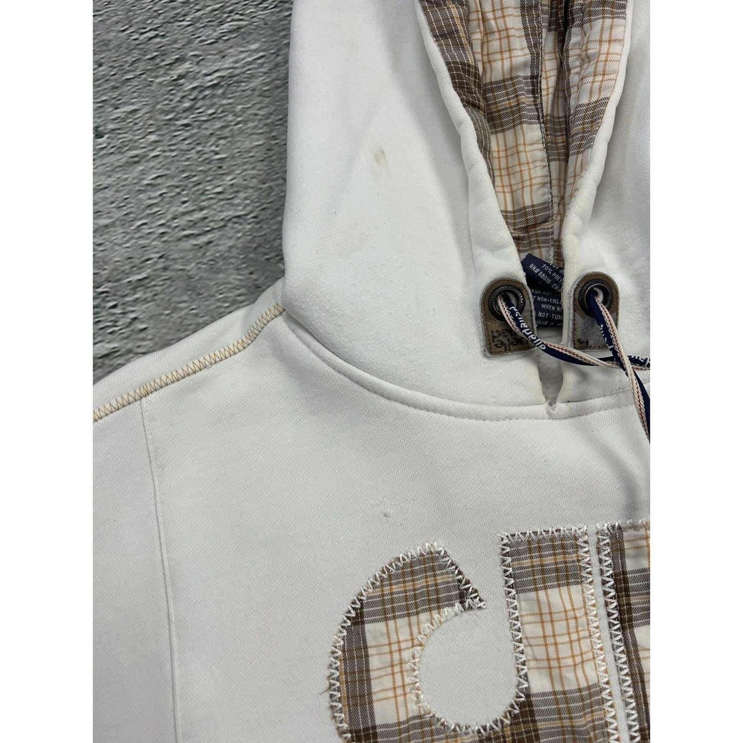 Pelle Pelle hoodie big logo 90s beige sweatshirt