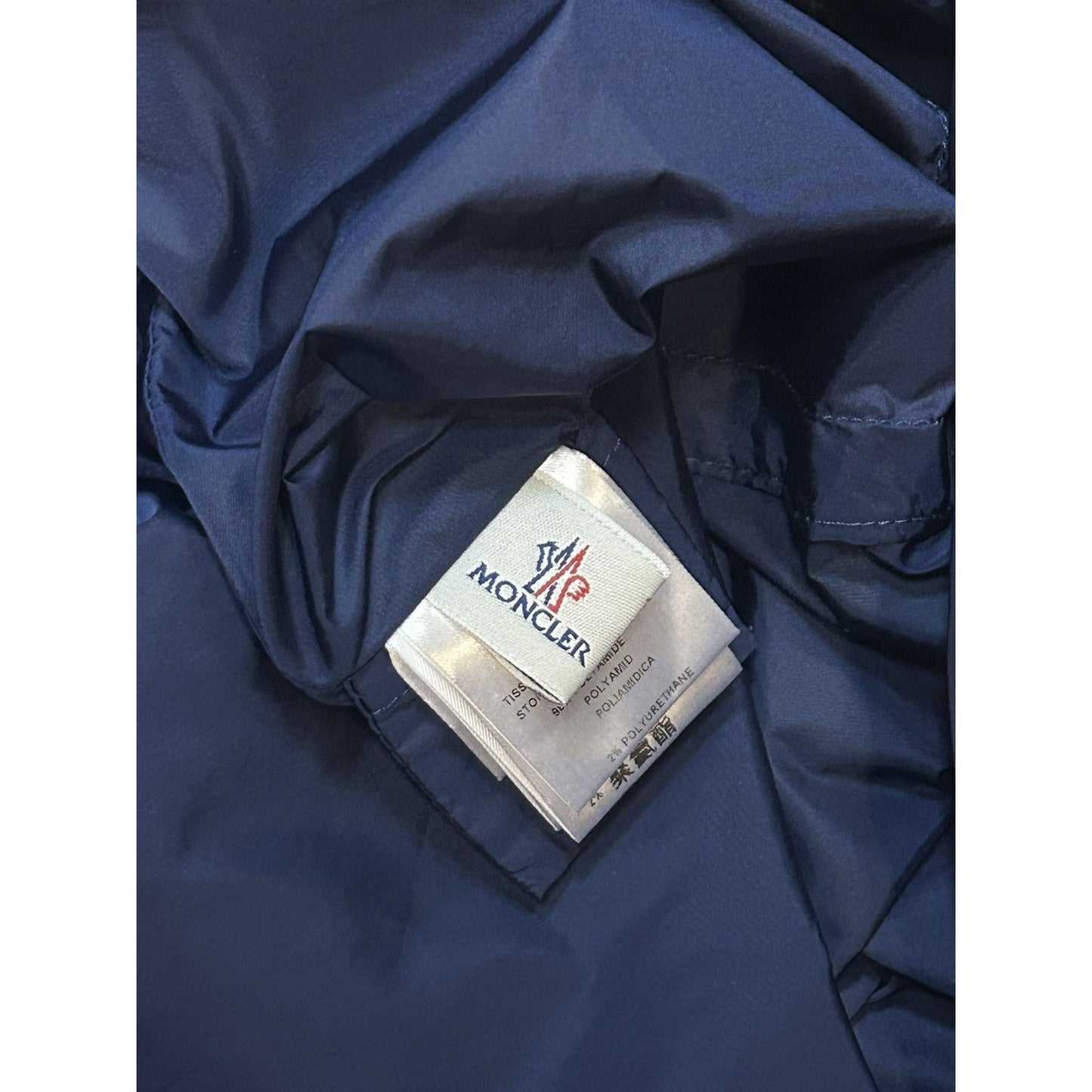 Moncler coat navy bomber jacket nylon