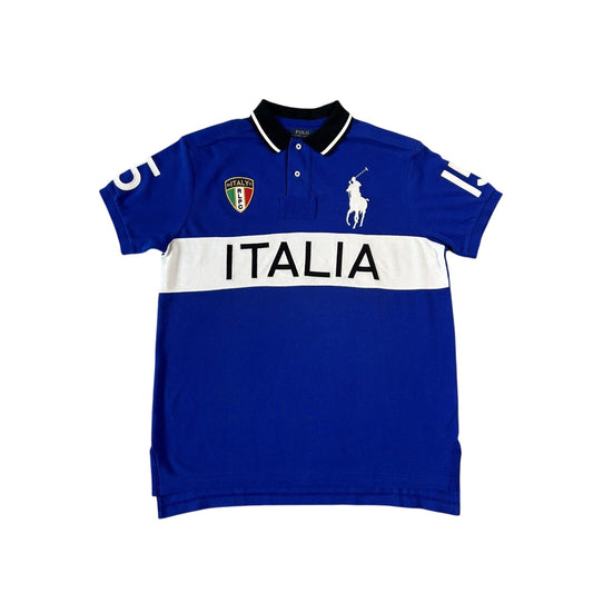 Chief Keef Polo Ralph Lauren Italia vintage blue polo shirt