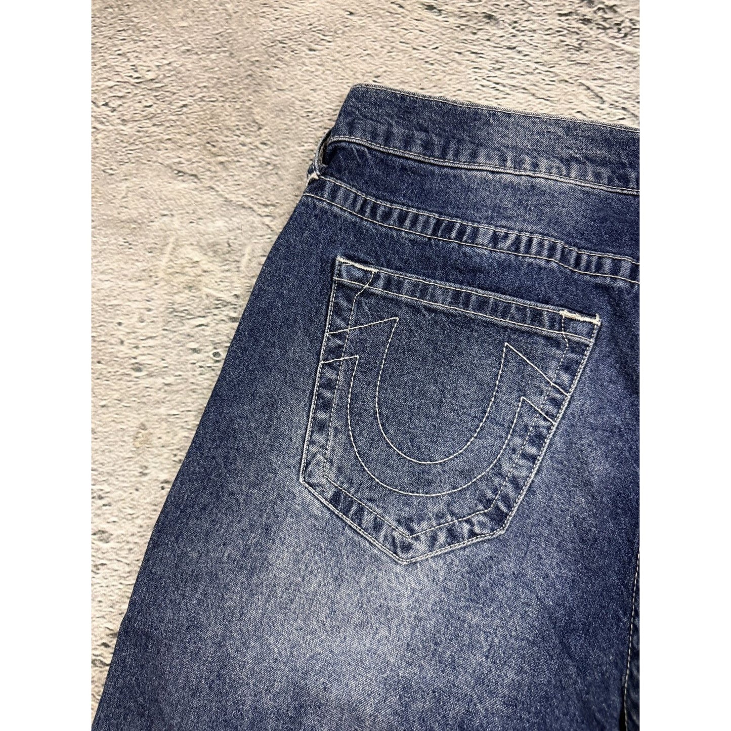True Religion blue jeans Y2K Vinny ultra baggy buddah
