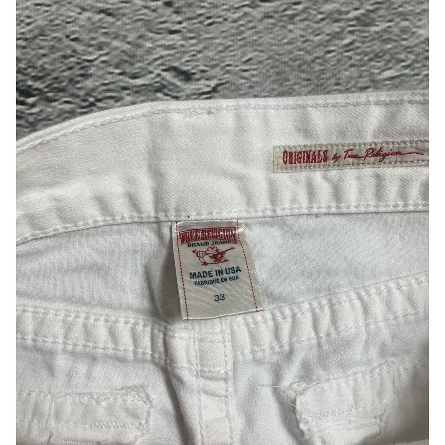 True Religion vintage white jeans Ricky